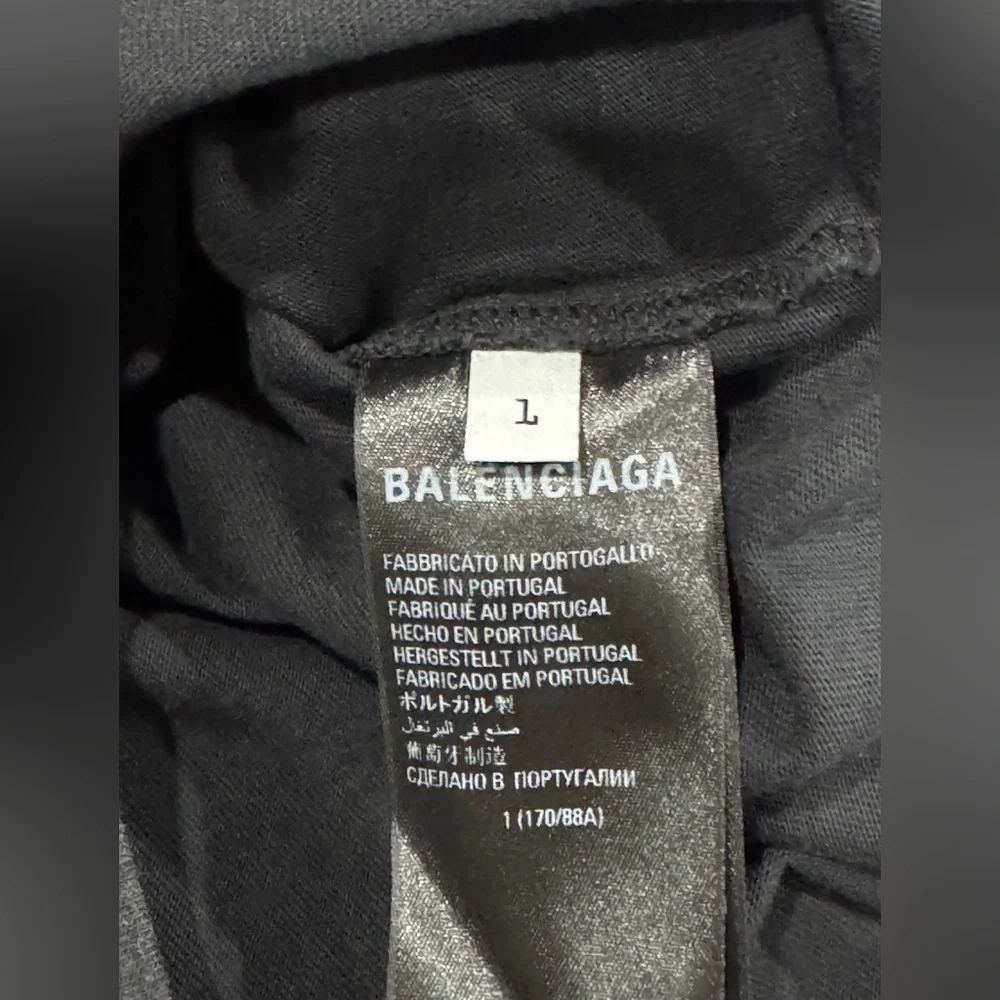 SOLD Balenciaga Strike 1917 Oversized T-Shirt Black - Picture 12 of 14